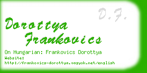 dorottya frankovics business card